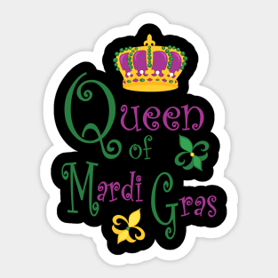 Queen of Mardi Gras Sticker